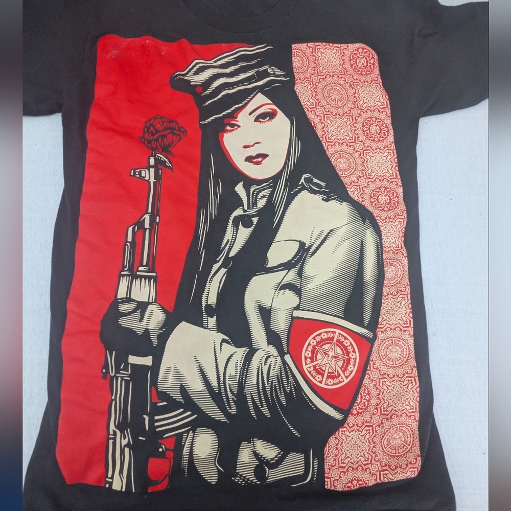 Obey Propaganda "Peace Guard" Black Tee Shirt Small